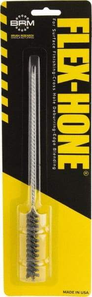 Brush Research Mfg. - 0.394" to 0.433" Bore Diam, 0.8333333 Grit, Aluminum Oxide Flexible Hone - Extra Fine, 8" OAL - All Tool & Supply