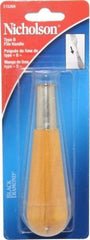 Nicholson - 4-7/8" Long x 1-5/16" Diam File Handle - For Use with 10 & 12" Files - All Tool & Supply