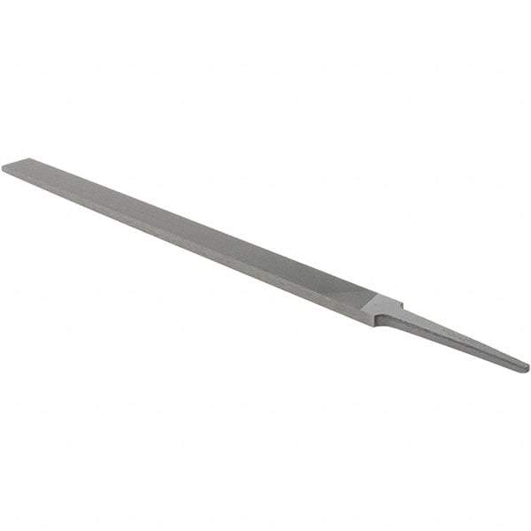 Nicholson - 10" Standard Precision Swiss Pattern Regular Pillar File - Double Cut, With Tang - All Tool & Supply