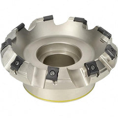 Iscar - 100mm Cut Diam, 25.4mm Arbor Hole, 7.5mm Max Depth of Cut, 45° Indexable Chamfer & Angle Face Mill - 7 Inserts, LN.. 1506.. Insert, Right Hand Cut, 7 Flutes, Series TangMill - All Tool & Supply