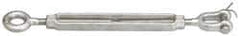 Value Collection - 5,200 Lb Load Limit, 3/4" Thread Diam, 6" Take Up, Stainless Steel Jaw & Eye Turnbuckle - 8-1/8" Body Length, 1-1/16" Neck Length, 17" Closed Length - All Tool & Supply