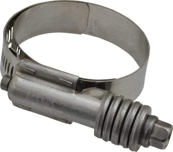 IDEAL TRIDON - Stainless Steel Auto-Adjustable Worm Drive Clamp - 5/8" Wide x 5/8" Thick, 1-1/4" Hose, 1-1/4 to 2-1/8" Diam - All Tool & Supply