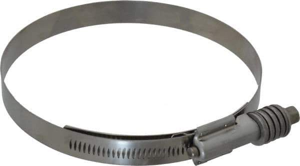 IDEAL TRIDON - Stainless Steel Auto-Adjustable Worm Drive Clamp - 5/8" Wide x 5/8" Thick, 4-3/4" Hose, 4-3/4 to 5-5/8" Diam - All Tool & Supply