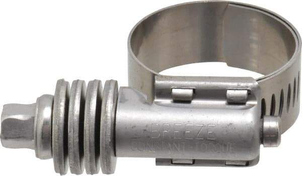 IDEAL TRIDON - Stainless Steel Auto-Adjustable Worm Drive Clamp - 1/2" Wide x 1/2" Thick, 11/16" Hose, 11/16 to 1-1/4" Diam - All Tool & Supply