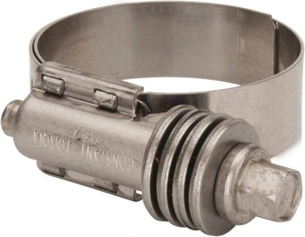 IDEAL TRIDON - Stainless Steel Auto-Adjustable Worm Drive Clamp - 1/2" Wide x 1/2" Thick, 13/16" Hose, 13/16 to 1-3/4" Diam - All Tool & Supply