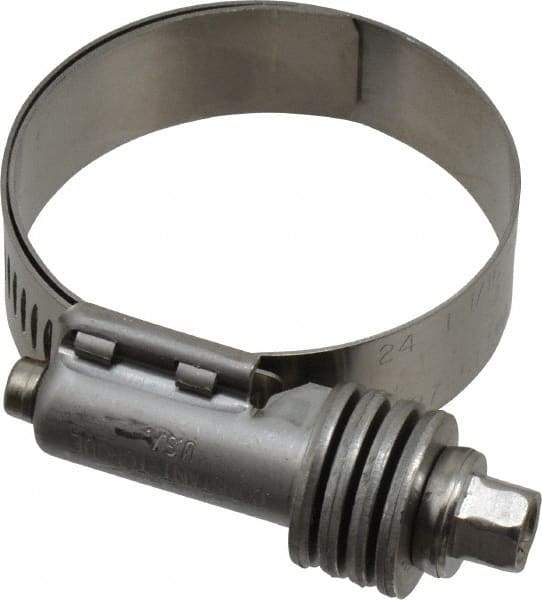 IDEAL TRIDON - Stainless Steel Auto-Adjustable Worm Drive Clamp - 1/2" Wide x 1/2" Thick, 1-1/16" Hose, 1-1/16 to 2" Diam - All Tool & Supply