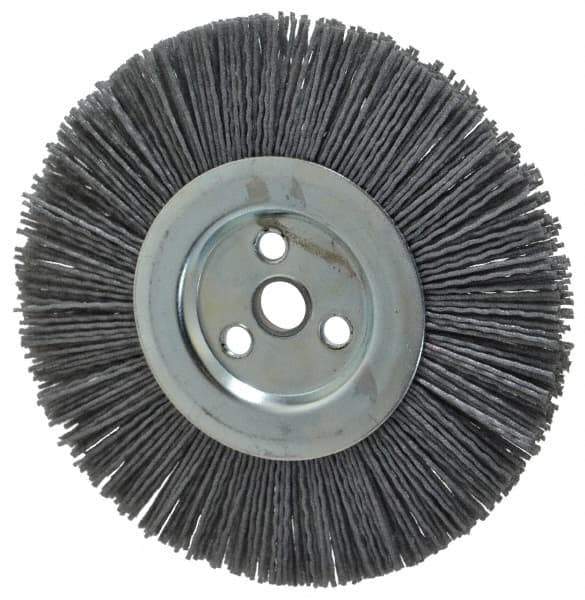 Dico - 6" OD, 5/8" Arbor Hole, Crimped Nylon Wheel Brush - 3/8" Face Width - All Tool & Supply