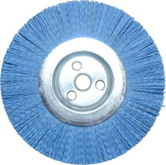 Dico - 6" OD, 5/8" Arbor Hole, Crimped Nylon Wheel Brush - 3/8" Face Width - All Tool & Supply