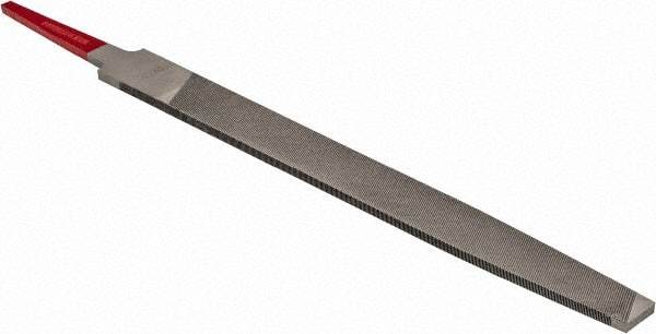 Simonds File - 6" Long, Smooth Cut, Flat American-Pattern File - Double Cut, Tang - All Tool & Supply