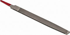 Simonds File - 6" Long, Smooth Cut, Flat American-Pattern File - Double Cut, Tang - All Tool & Supply