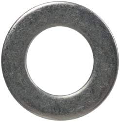 Made in USA - #8L Screw, Grade 300 Stainless Steel Standard Flat Washer - 0.169" ID x 0.304" OD, 0.016" Thick, Passivated Finish, Meets Military Specifications - All Tool & Supply