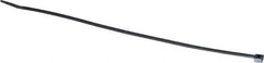 Made in USA - 8-7/8" Long Black Nylon Standard Cable Tie - 40 Lb Tensile Strength, 1.24mm Thick, 60.33mm Max Bundle Diam - All Tool & Supply