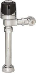 Sloan Valve Co. - 1-1/2" Spud Coupling, 3/4" Pipe, Closet Automatic Flush Valve - Handle Opening, 1.6 Gal per Flush, Plastic Cover, Powered by 4 AA Batteries - All Tool & Supply