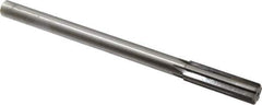 Made in USA - 0.662" Carbide-Tipped 6 Flute Chucking Reamer - Straight Flute, 9/16" Straight Shank, 2-1/4" Flute Length, 9" OAL - All Tool & Supply