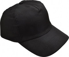 OccuNomix - Poly/Cotton over Polyethylene Insert Baseball Cap with Bump Cap Insert - Black - All Tool & Supply