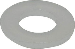 Made in USA - #6 Screw, Grade 6/6 Nylon Standard Flat Washer - 0.156" ID x 0.312" OD, 0.031" Thick, Plain Finish - All Tool & Supply