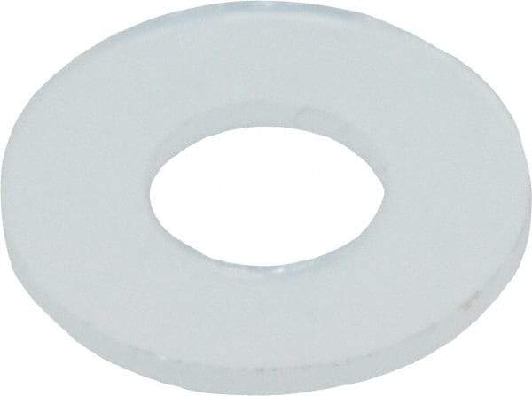 Made in USA - #8 Screw, Grade 6/6 Nylon Standard Flat Washer - 0.193" ID x 0.437" OD, 0.031" Thick, Plain Finish - All Tool & Supply