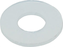 4″ Screw Standard Flat Washer: Nylon, Uncoated 0.116″ ID, 0.281″ OD, 0.013″ Thick