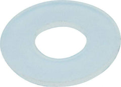 Made in USA - #10 Screw, Grade 6/6 Nylon Standard Flat Washer - 0.2" ID x 0.45" OD, 0.031" Thick, Plain Finish - All Tool & Supply