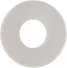 Made in USA - #1 Screw, Grade 6/6 Nylon Standard Flat Washer - 0.084" ID x 0.219" OD, 0.025" Thick, Plain Finish - All Tool & Supply