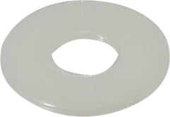 Made in USA - 3/8" Screw, Grade 6/6 Nylon Standard Flat Washer - 0.406" ID x 1" OD, 0.062" Thick, Plain Finish - All Tool & Supply