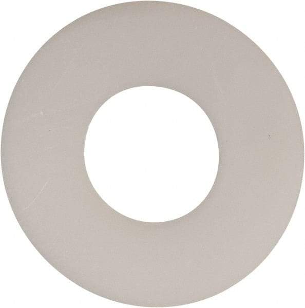 Made in USA - 7/16" Screw, Grade 6/6 Nylon Standard Flat Washer - 0.469" ID x 1-1/8" OD, 0.062" Thick, Plain Finish - All Tool & Supply