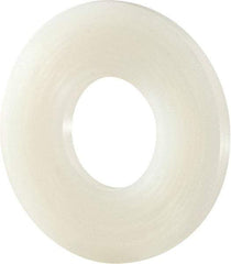 Made in USA - 1/2" Screw, Grade 6/6 Nylon Standard Flat Washer - 0.531" ID x 1-1/4" OD, 0.1" Thick, Plain Finish - All Tool & Supply