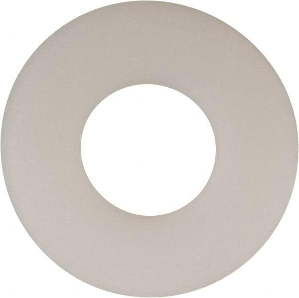 Made in USA - 9/16" Screw, Grade 6/6 Nylon Standard Flat Washer - 0.594" ID x 1.469" OD, 0.1" Thick, Plain Finish - All Tool & Supply