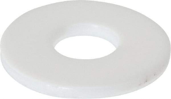 Made in USA - 1/4" Screw, PTFE Standard Flat Washer - 0.281" ID x 0.735" OD, 0.062" Thick, Plain Finish - All Tool & Supply