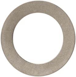 Made in USA - 0.01" Thick, 0.505" Inside x 3/4" OD, Round Shim - 7/16" Screw, Uncoated 302/304 Stainless Steel - All Tool & Supply