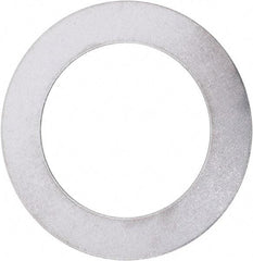 Made in USA - 0.012" Thick, 0.505" Inside x 3/4" OD, Round Shim - 7/16" Screw, Uncoated 302/304 Stainless Steel - All Tool & Supply