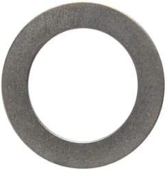 Made in USA - 0.016" Thick, 0.505" Inside x 3/4" OD, Round Shim - 7/16" Screw, Uncoated 302/304 Stainless Steel - All Tool & Supply