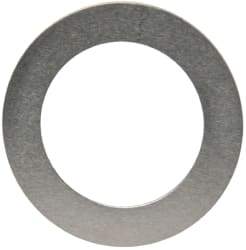 Made in USA - 0.005" Thick, 0.505" Inside x 3/4" OD, Round Shim - 7/16" Screw, Uncoated 302/304 Stainless Steel - All Tool & Supply