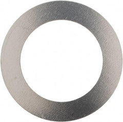 Made in USA - 0.006" Thick, 0.505" Inside x 3/4" OD, Round Shim - 7/16" Screw, Uncoated 302/304 Stainless Steel - All Tool & Supply