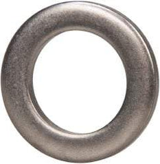 Made in USA - 1/8" Thick, 0.63" Inside x 1" OD, Round Shim - 9/16" Screw, Uncoated 302/304 Stainless Steel - All Tool & Supply