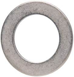 Made in USA - 0.048" Thick, 0.63" Inside x 1" OD, Round Shim - 9/16" Screw, Uncoated 302/304 Stainless Steel - All Tool & Supply