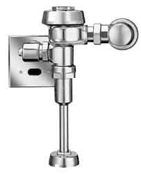 Sloan Valve Co. - 3/4" Spud Coupling, 3/4" Pipe, Urinal Automatic Flush Valve - Handle Opening, 1.5 Gal per Flush, Metal Cover, Powered by Electrical Line with 24 Volt Step Down Transformer - All Tool & Supply