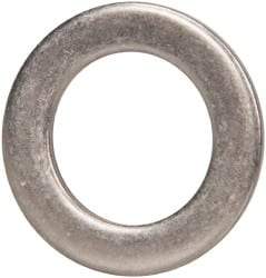 Made in USA - 0.09" Thick, 0.63" Inside x 1" OD, Round Shim - 9/16" Screw, Uncoated 302/304 Stainless Steel - All Tool & Supply