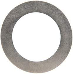 Made in USA - 0.016" Thick, 0.755" Inside x 1-1/8" OD, Round Shim - 5/8" Screw, Uncoated 302/304 Stainless Steel - All Tool & Supply