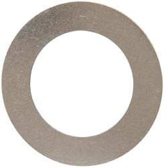 Made in USA - 0.01" Thick, 7/8" Inside x 1-3/8" OD, Round Shim - 3/4" Screw, Uncoated 302/304 Stainless Steel - All Tool & Supply