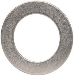 Made in USA - 0.048" Thick, 7/8" Inside x 1-3/8" OD, Round Shim - 3/4" Screw, Uncoated 302/304 Stainless Steel - All Tool & Supply