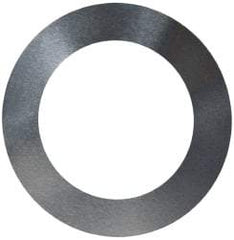 Made in USA - 0.002" Thick, 1" Inside x 1-1/2" OD, Round Shim - 7/8" Screw, Uncoated 302/304 Stainless Steel - All Tool & Supply