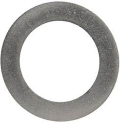 Made in USA - 0.02" Thick, 1" Inside x 1-1/2" OD, Round Shim - 7/8" Screw, Uncoated 302/304 Stainless Steel - All Tool & Supply