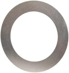 Made in USA - 0.01" Thick, 1-1/8" Inside x 1-5/8" OD, Round Shim - Uncoated 302/304 Stainless Steel - All Tool & Supply