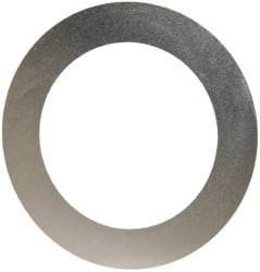 Made in USA - 0.002" Thick, 1-1/8" Inside x 1-5/8" OD, Round Shim - Uncoated 302/304 Stainless Steel - All Tool & Supply