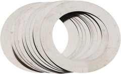 Made in USA - 0.006" Thick, 1-1/8" Inside x 1-5/8" OD, Round Shim - Uncoated 302/304 Stainless Steel - All Tool & Supply