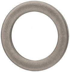 Made in USA - 0.09" Thick, 1-1/8" Inside x 1-5/8" OD, Round Shim - Uncoated 302/304 Stainless Steel - All Tool & Supply