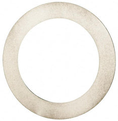 Made in USA - 0.012" Thick, 1-1/4" Inside x 1-3/4" OD, Round Shim - Uncoated 302/304 Stainless Steel - All Tool & Supply