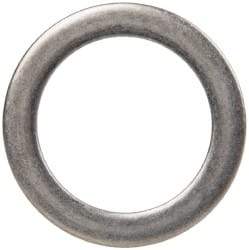 Made in USA - 0.015" Thick, 1-1/4" Inside x 1-3/4" OD, Round Shim - Uncoated 302/304 Stainless Steel - All Tool & Supply