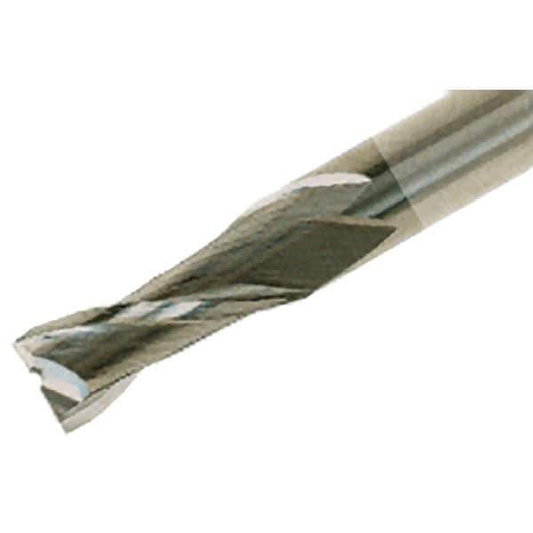 Iscar - 5/8", 1-1/4" LOC, 5/8" Shank Diam, 3-1/2" OAL, 2 Flute, Solid Carbide Square End Mill - Single End, TiCN Finish, Spiral Flute, 30° Helix, Centercutting, Right Hand Cut, Right Hand Flute - All Tool & Supply